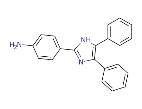 Molecular Structure of 102469-74-9 (Benzenamine, 4-(4,5-diphenyl-1H-imidazol-2-yl)-)