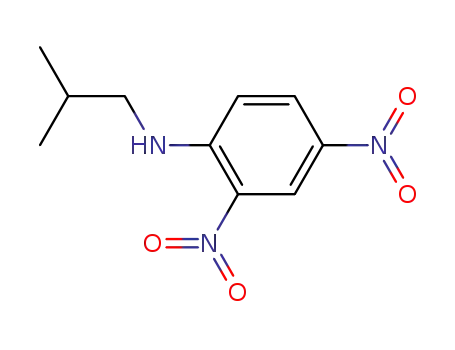 Molecular Structure of 13059-88-6 (Benzenamine, N-(2-methylpropyl)-2,4-dinitro-)