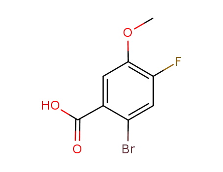 Molecular Structure of 1007455-21-1 (2-BroMo-4-fluoro-5-Methoxybenzoic acid)
