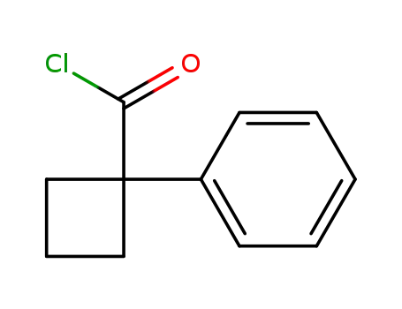 Molecular Structure of 4620-67-1 (1-Phenylcyclobutanecarbonyl  chloride)