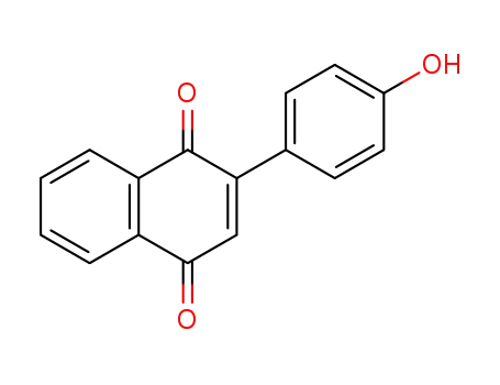 1,4-Naphthalenedione, 2-(4-hydroxyphenyl)-