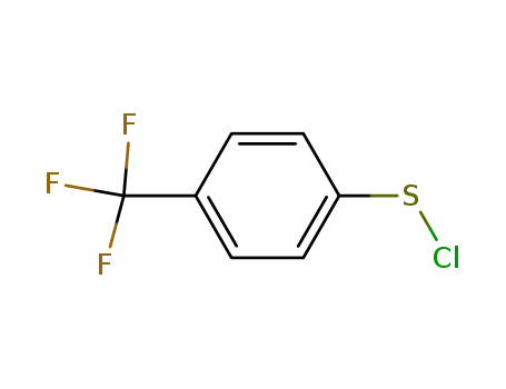 Molecular Structure of 71947-62-1 (Benzenesulfenyl chloride, 4-(trifluoromethyl)-)