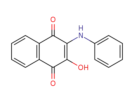 Molecular Structure of 54941-03-6 (2-hydroxy-3-(phenylamino)naphthalene-1,4-dione)