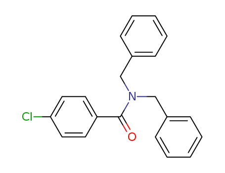 Benzamide,4-chloro-N,N-bis(phenylmethyl)- cas  7461-37-2