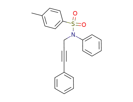 Molecular Structure of 1203703-02-9 (4-methyl-N-phenyl-N-(3-phenylprop-2-yn-1-yl)benzenesulfonamide)