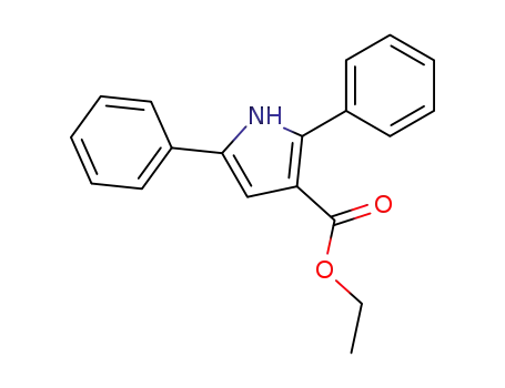 Molecular Structure of 65474-26-2 (ethyl 2,5-diphenyl-1H-pyrrole-3-carboxylate)