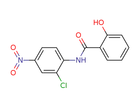 Molecular Structure of 32853-24-0 (N-{2-chloro-4-nitrophenyl}-2-hydroxybenzamide)