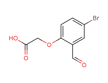Molecular Structure of 24589-89-7 ((4-Bromo-2-formylphenoxy)acetic acid)