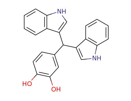 1,2-Benzenediol, 4-(di-1H-indol-3-ylmethyl)-