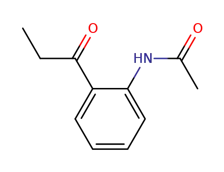Molecular Structure of 52457-99-5 (N-(2-propanoylphenyl)acetamide)