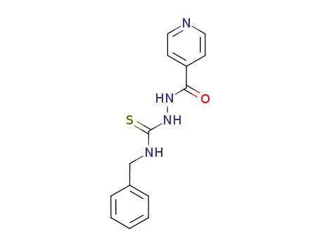 Molecular Structure of 63932-07-0 (4-Pyridinecarboxylic acid,
2-[[(phenylmethyl)amino]thioxomethyl]hydrazide)