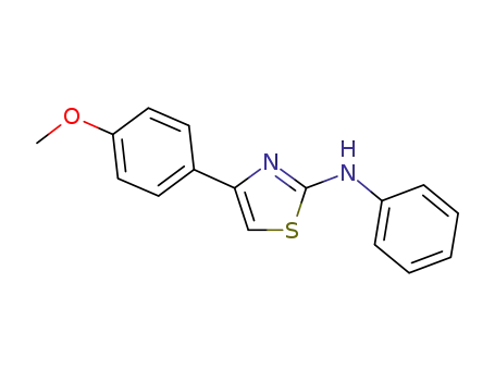 Molecular Structure of 21344-98-9 (4-(4-methoxyphenyl)-N-phenyl-1,3-thiazol-2-amine)