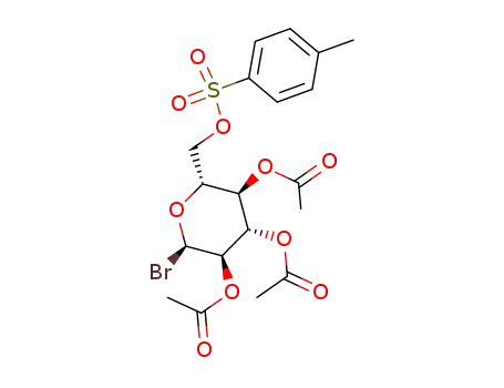 2,3,4-tri-O-acetyl-6-O-(p-toluenesulfonyl)-α-D-glucopyranosyl bromide