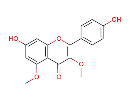 4H-1-Benzopyran-4-one, 7-hydroxy-2-(4-hydroxyphenyl)-3,5-dimethoxy-