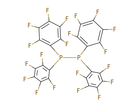 Molecular Structure of 6846-59-9 (Tetrakis(pentafluorophenyl)diphosphine)