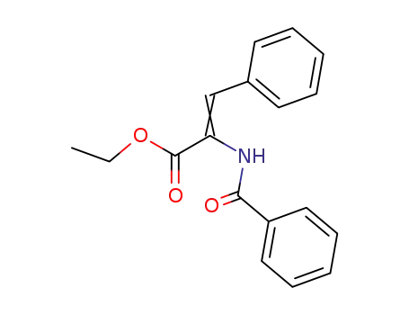 Molecular Structure of 32089-78-4 (ethyl 2-(benzoylamino)-3-phenylprop-2-enoate)