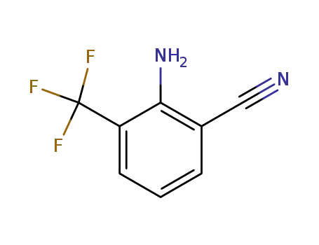 Molecular Structure of 58458-14-3 (2-Amino-3-trifluoromethylbenzonitrile)