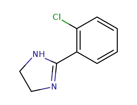 Molecular Structure of 61033-69-0 (1H-IMidazole, 4,5-dihydro-2-(2-cholrophenyl)-)