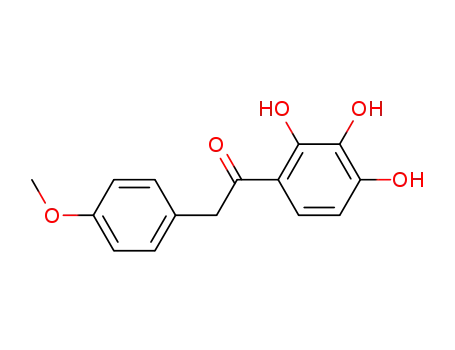 Molecular Structure of 38412-59-8 (Ethanone, 2-(4-methoxyphenyl)-1-(2,3,4-trihydroxyphenyl)-)