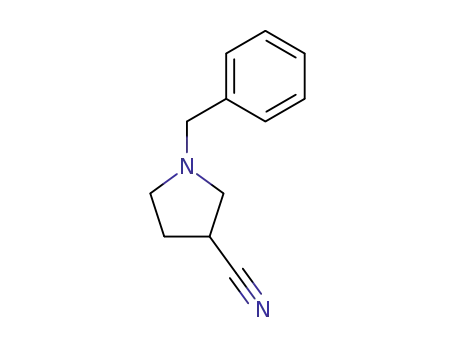 Molecular Structure of 10603-52-8 (1-BENZYL-PYRROLIDINE-3-CARBONITRILE)