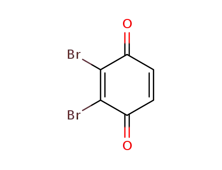 Molecular Structure of 25705-58-2 (2,3-Dibromo-1,4-benzoquinone)