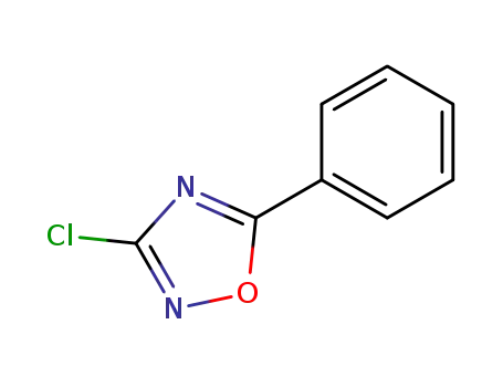 Molecular Structure of 23432-93-1 (3-chloro-5-phenyl-1,2,4-oxadiazole(SALTDATA: FREE))