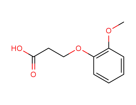 Molecular Structure of 20370-80-3 (3-(2-Methoxy-phenoxy)-propionic acid)