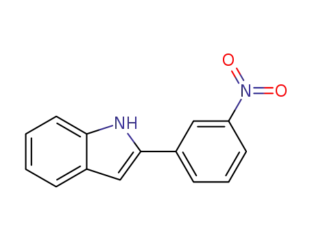 Molecular Structure of 6127-50-0 (1H-Indole, 2-(3-nitrophenyl)-)
