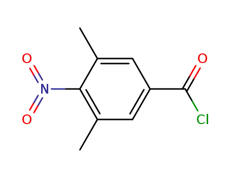 Molecular Structure of 3558-73-4 (Benzoyl chloride, 3,5-dimethyl-4-nitro-)