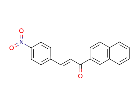 Molecular Structure of 62918-37-0 (2-Propen-1-one, 1-(2-naphthalenyl)-3-(4-nitrophenyl)-, (E)-)