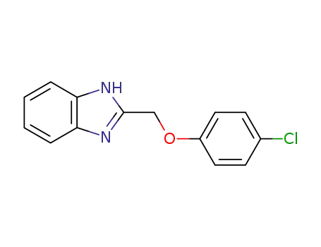 Molecular Structure of 3156-18-1 (2-(4-Chloro-phenoxymethyl)-1H-benzoimidazole)