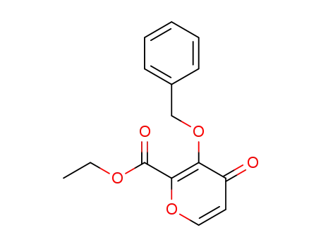 Molecular Structure of 1332855-94-3 (3-(benzyloxy)-4-oxo-4H-pyran-2-carboxylate ethyl ester)