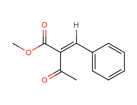 Molecular Structure of 15768-07-7 (Butanoic acid, 3-oxo-2-(phenylmethylene)-, methyl ester)