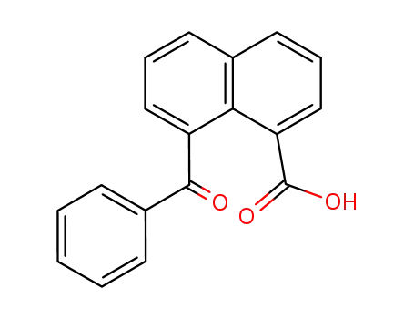 Molecular Structure of 13148-24-8 (8-Benzoyl-1-naphthoic acid)