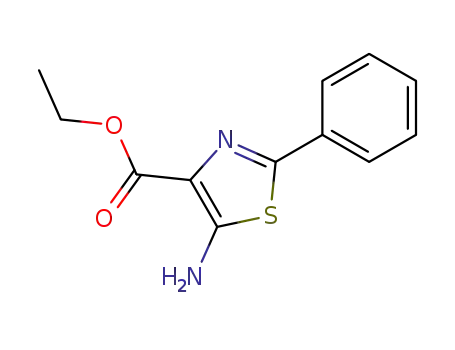 Molecular Structure of 31785-06-5 (ETHYL 5-AMINO-2-PHENYLTHIAZOLE-4-CARBOXYLATE)