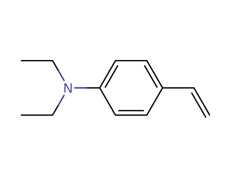 Molecular Structure of 14031-99-3 (Benzenamine, 4-ethenyl-N,N-diethyl-)