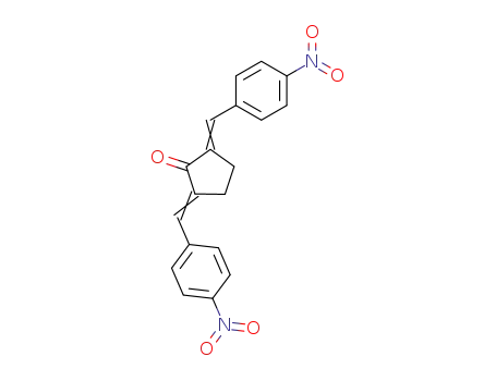 Molecular Structure of 42019-85-2 (2,5-bis(4-nitrobenzylidene)cyclopentanone)