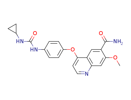 4-[4-[(Cyclopropylamino)carbonyl]aminophenoxy]-7-methoxy-6-quinolinecarboxamide