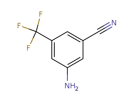 Molecular Structure of 49674-28-4 (3-amino-5-(trifluoromethyl)benzonitrile)