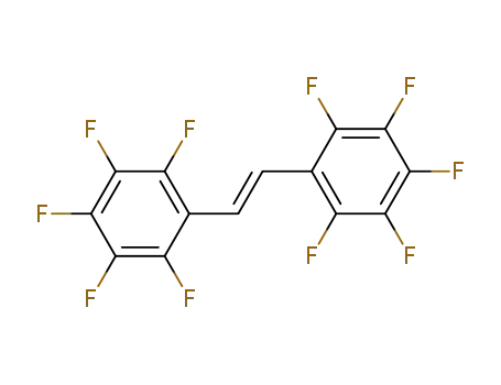 Molecular Structure of 14992-40-6 (Benzene, 1,1'-(1E)-1,2-ethenediylbis[pentafluoro-)
