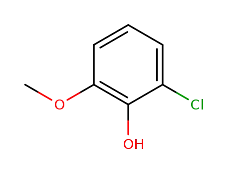 Molecular Structure of 72403-03-3 (Phenol,  2-chloro-6-methoxy-)