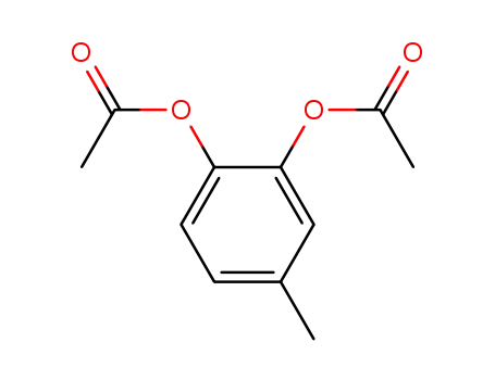 Molecular Structure of 13287-30-4 (4-methylbenzene-1,2-diyl diacetate)
