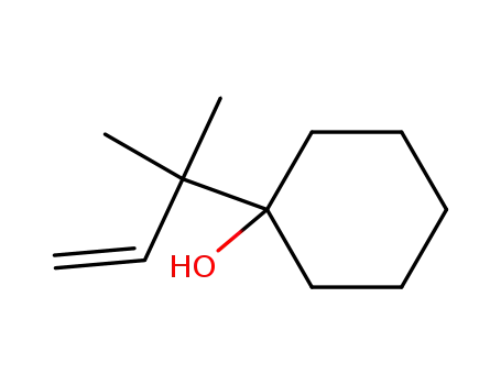 Molecular Structure of 36971-12-7 (Cyclohexanol, 1-(1,1-dimethyl-2-propenyl)-)