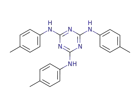 Molecular Structure of 2272-25-5 (1,3,5-Triazine-2,4,6-triamine, N,N',N''-tris(4-methylphenyl)-)