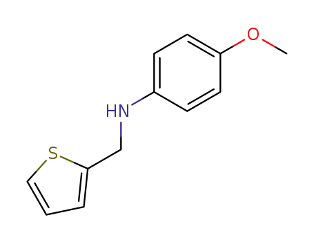 Molecular Structure of 3139-29-5 (N-(4-METHOXYPHENYL)-N-(THIEN-2-YLMETHYL)AMINE)