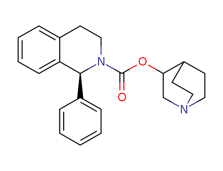 (1S)-3,4-dihydro-1-phenyl-2(1H)-isoquinolinecarboxylic acid-1-azabicyclo[2.2.2]oct-3-yl ester