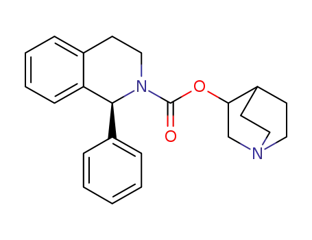 (1S)-3,4-dihydro-1-phenyl-2(1H)-isoquinolinecarboxylic acid-1-azabicyclo[2.2.2]oct-3-yl ester