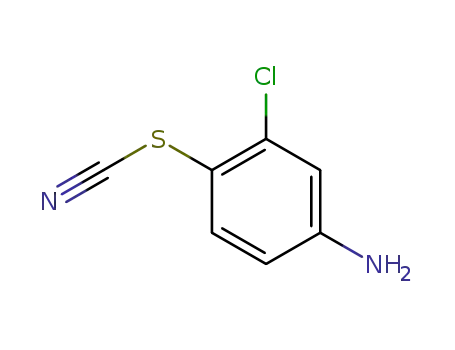 Molecular Structure of 3226-46-8 (3-Chloro-4-thiocyanatoaniline)