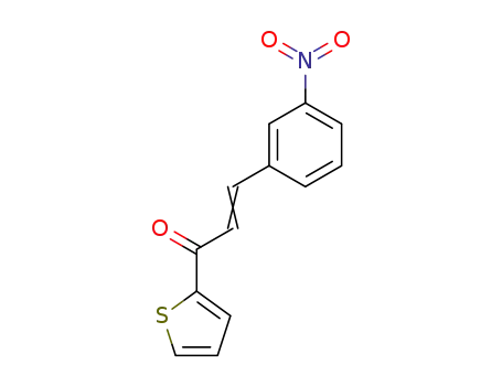 Molecular Structure of 13982-55-3 (1-(2-THIENYL)-3-(3-NITROPHENYL)-2-PROPEN-1-ONE)
