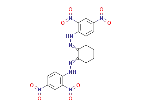 Molecular Structure of 1468-24-2 (1,2-Cyclohexanedione bis(2,4-dinitrophenyl hydrazone))